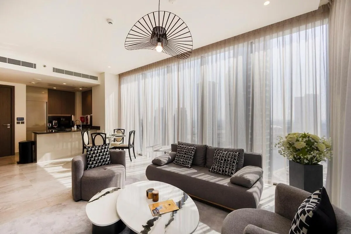 Cozy 1Br Apt With Canal And Burj Khalifa Views At Peninsula Dubai Lejlighed